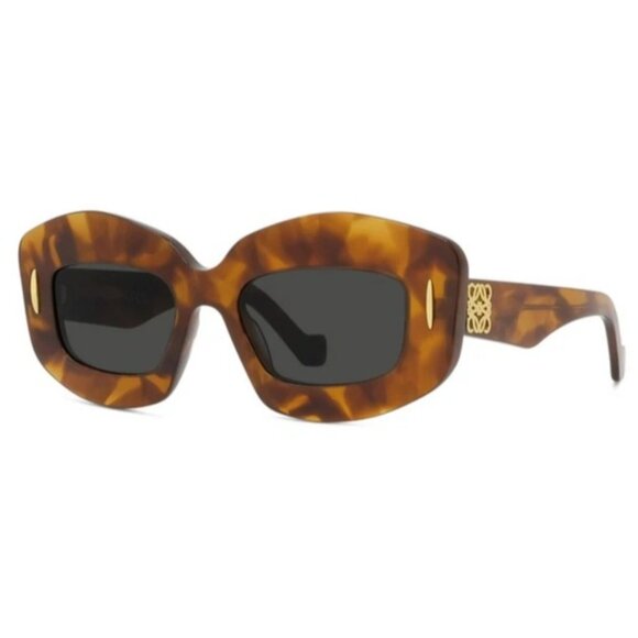 NEW LOEWE SUNGLASSES HAVANA WOMEN EYEWEAR LOEWE LW40114I 53A